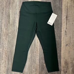 NWT LULULEMON HIGH RISE ALIGN NULU LEGGINGS LEGACY GREEN NEVER WORN